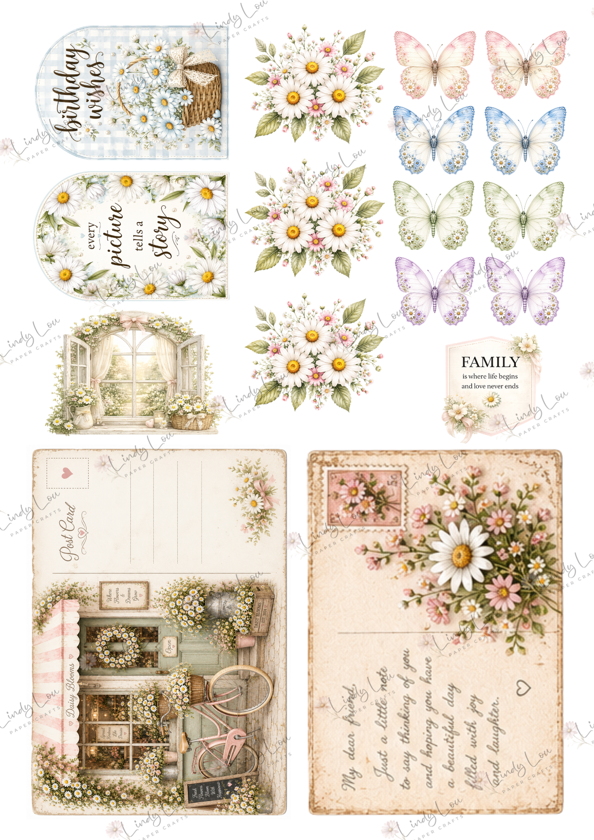 A6 Card Collection - Daisy Girls
