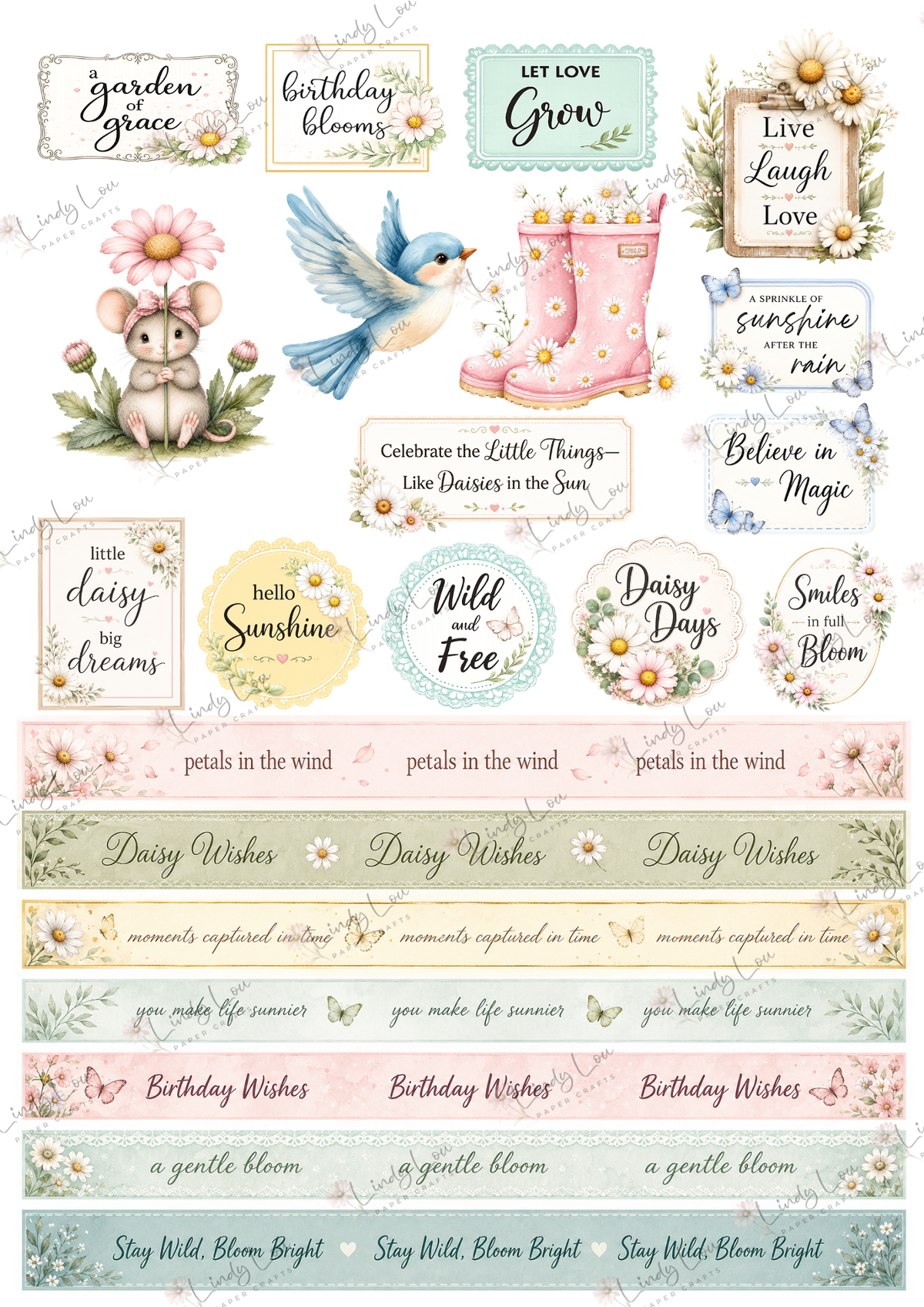 A6 Card Colllection - Daisy Whispers