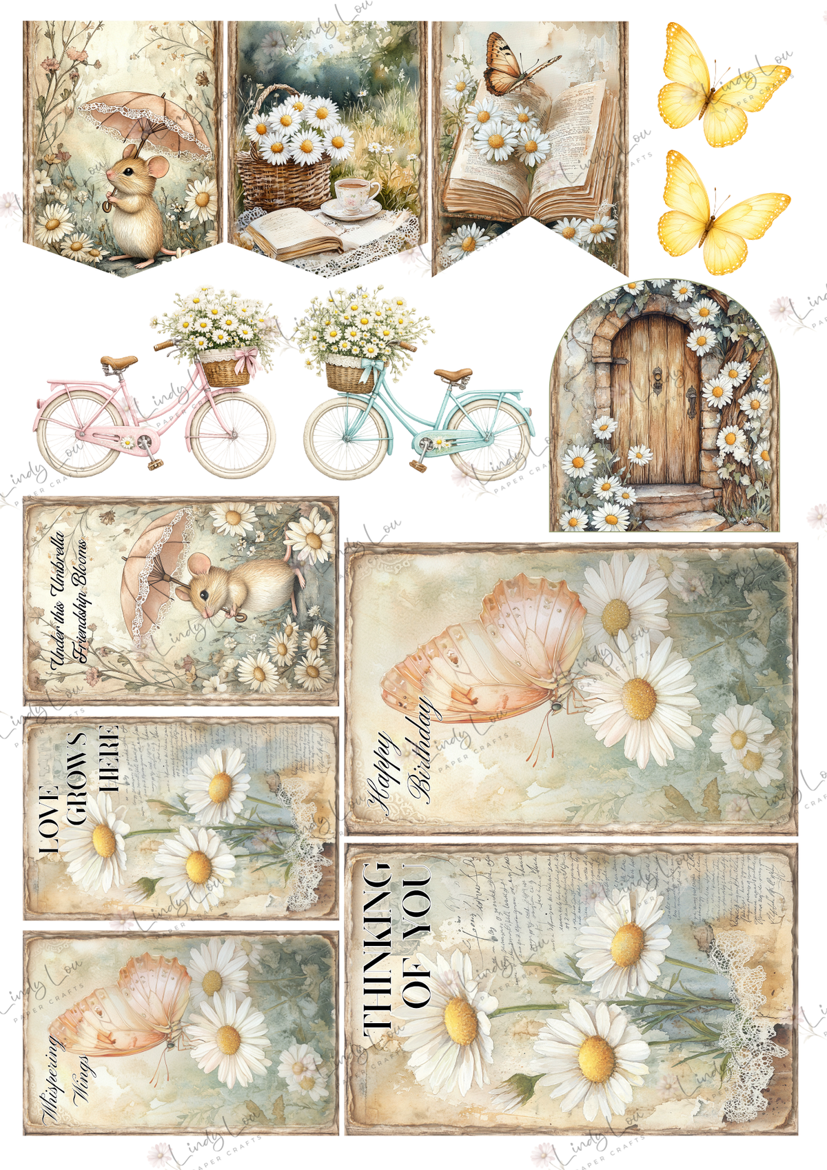 A6 Card Colllection - Daisy Whispers