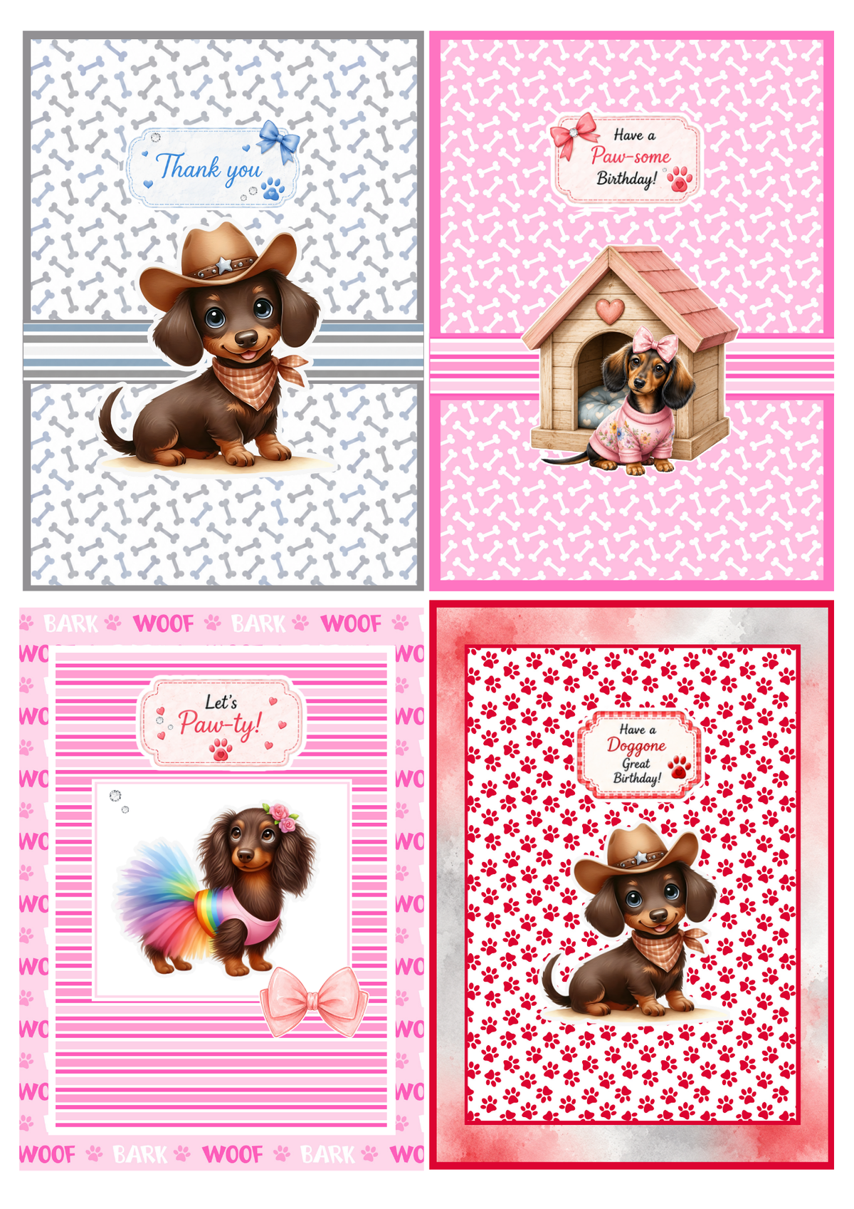 A6 Card Collection - Barking Adorable