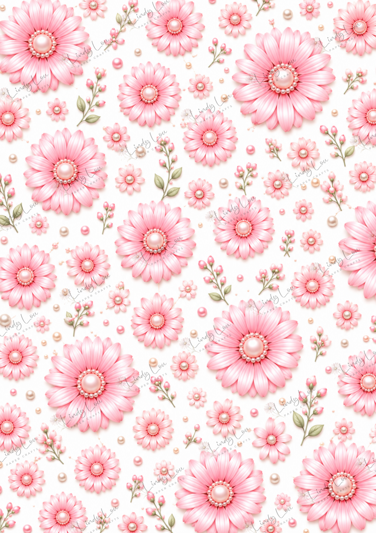 A4 Paper Pack - a Little bit of Pretty - Pink
