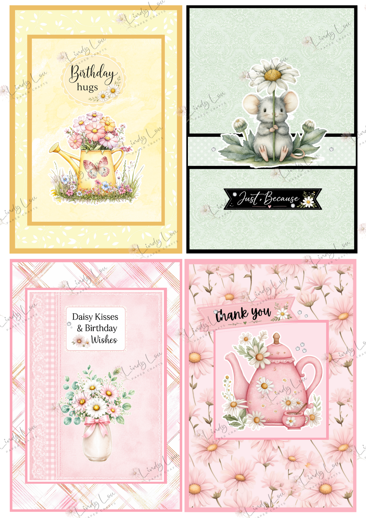 A6 Card Colllection - Daisy Whispers