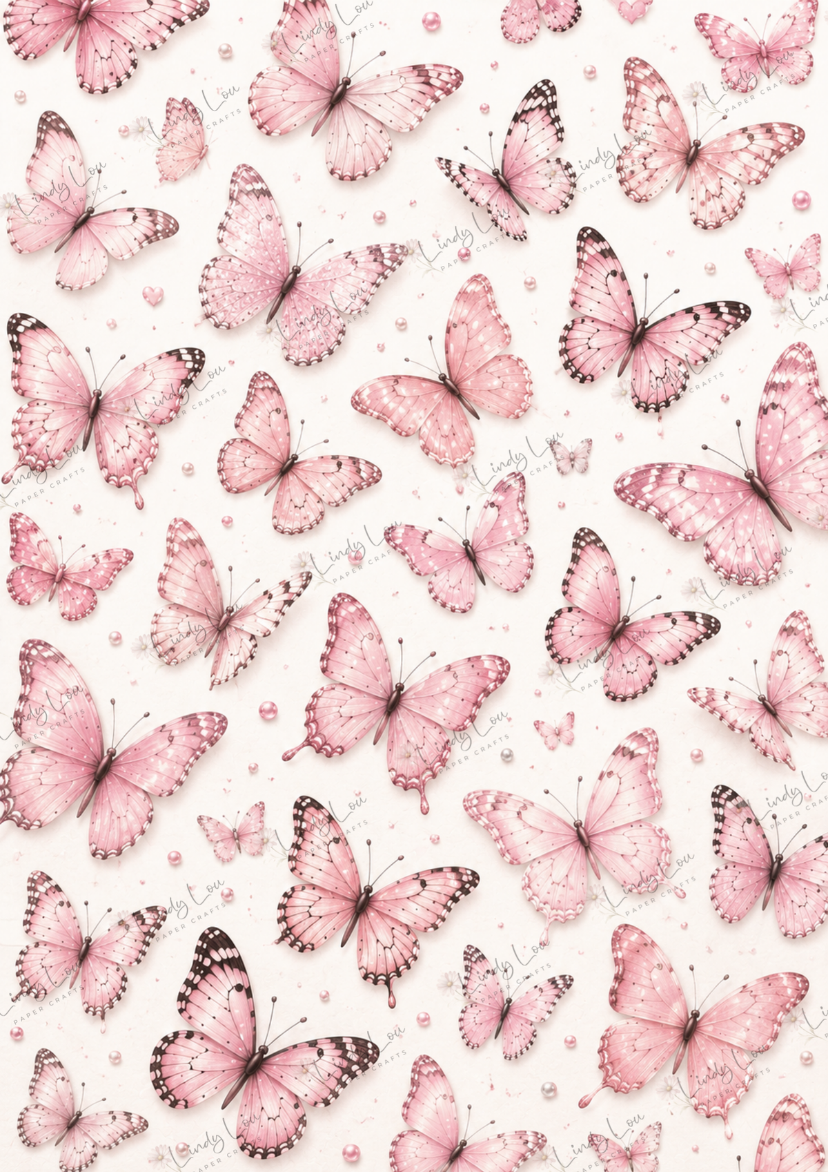 A4 Paper Pack - a Little bit of Pretty - Pink