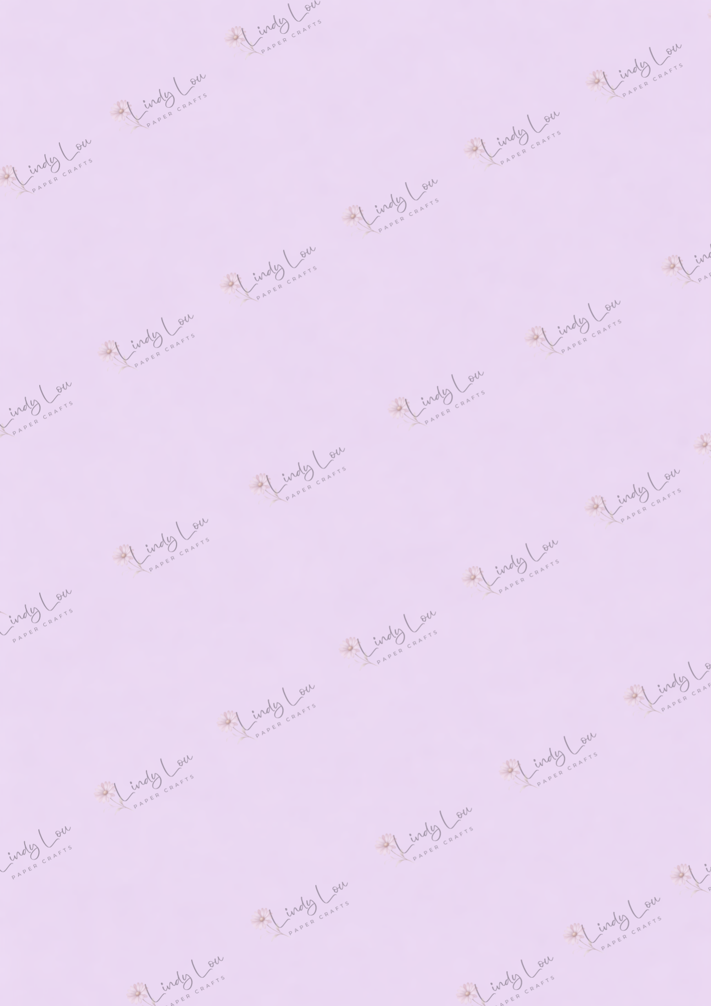 A4 Single Sheet - Softly Spoken -  Lavender Hush