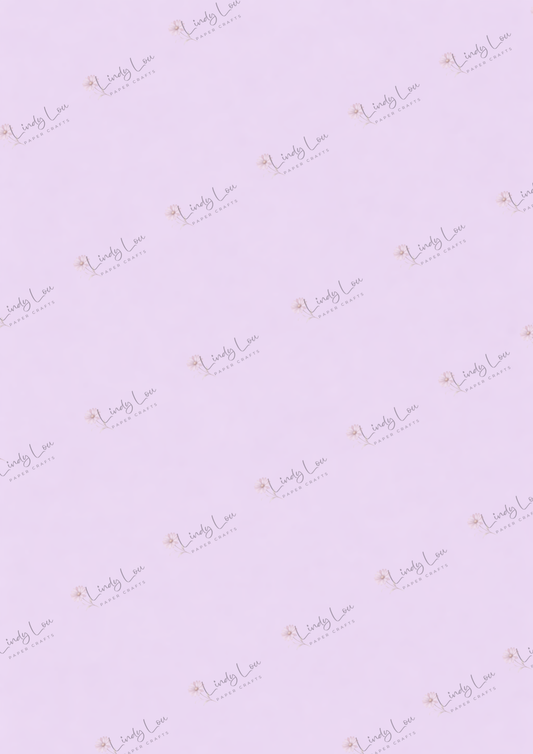 A4 Single Sheet - Softly Spoken -  Lavender Hush