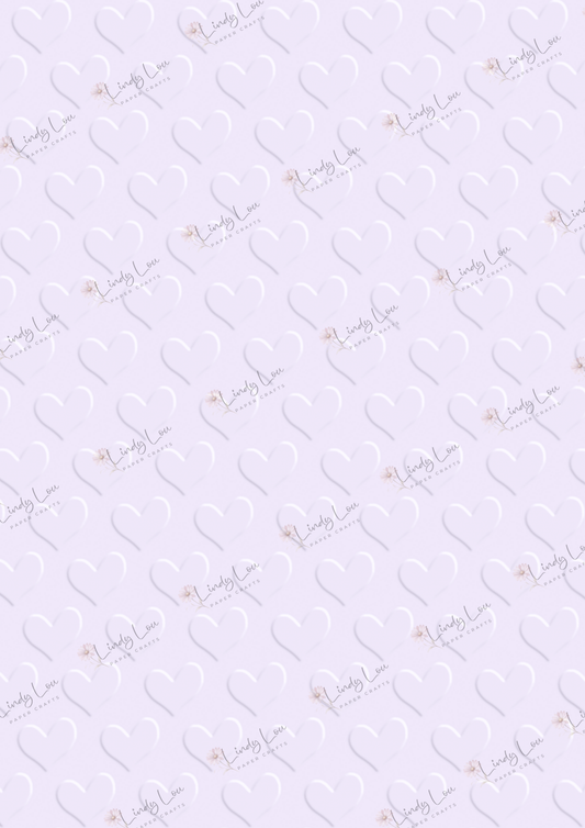 A4 Single Sheet - Summer Florals - Lilac Kisses