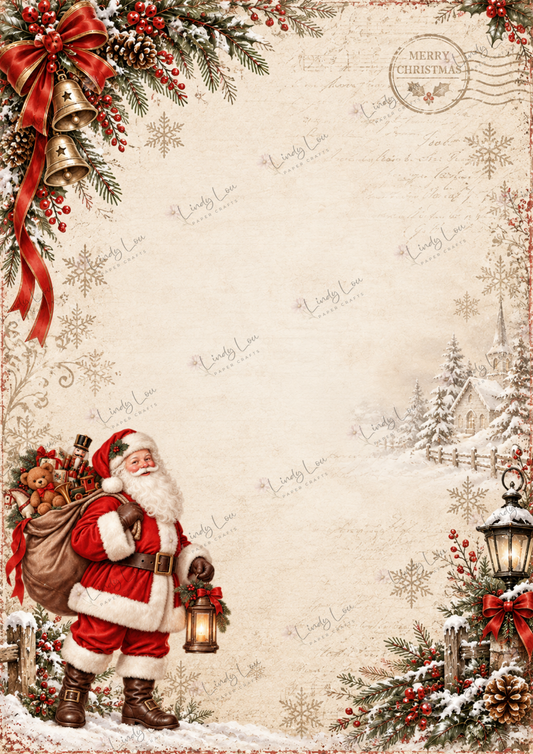 A4 Single Sheet - Christmas Past - Santa's Christmas Journey