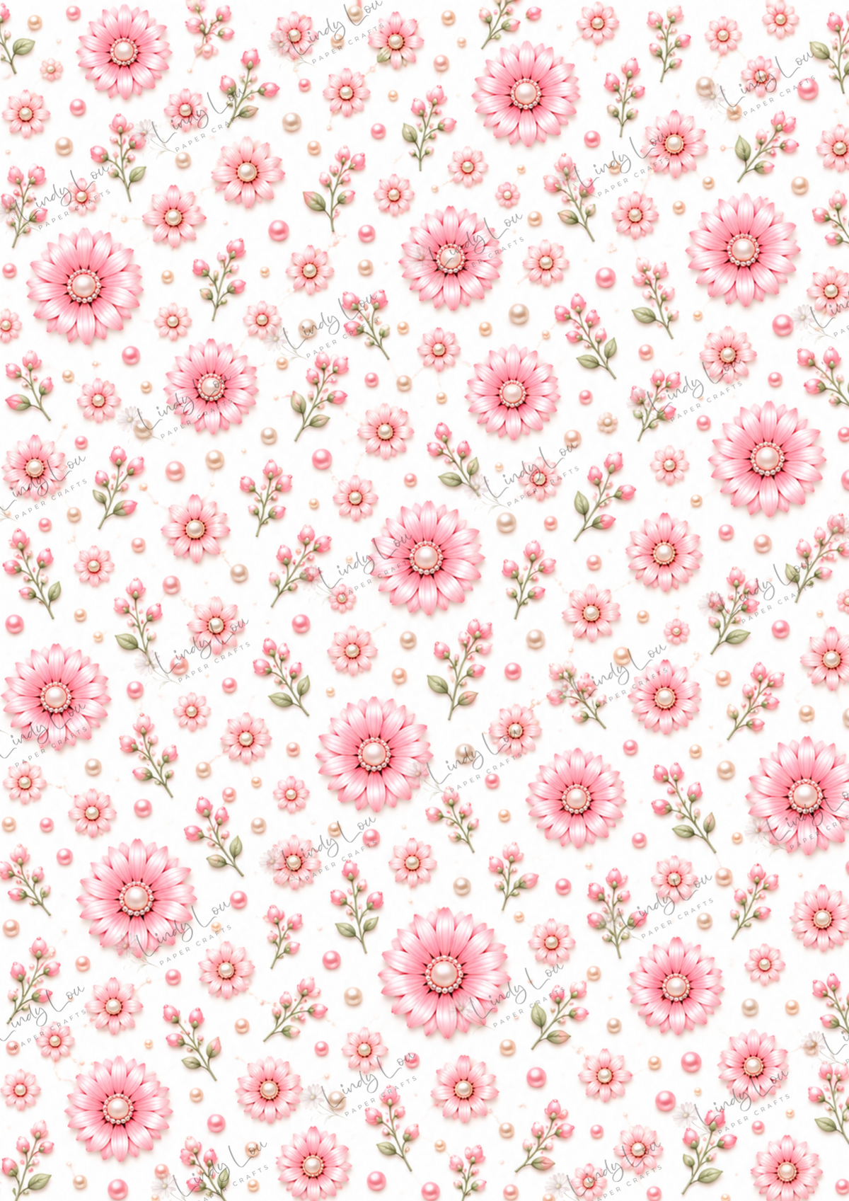 A4 Paper Pack - a Little bit of Pretty - Pink