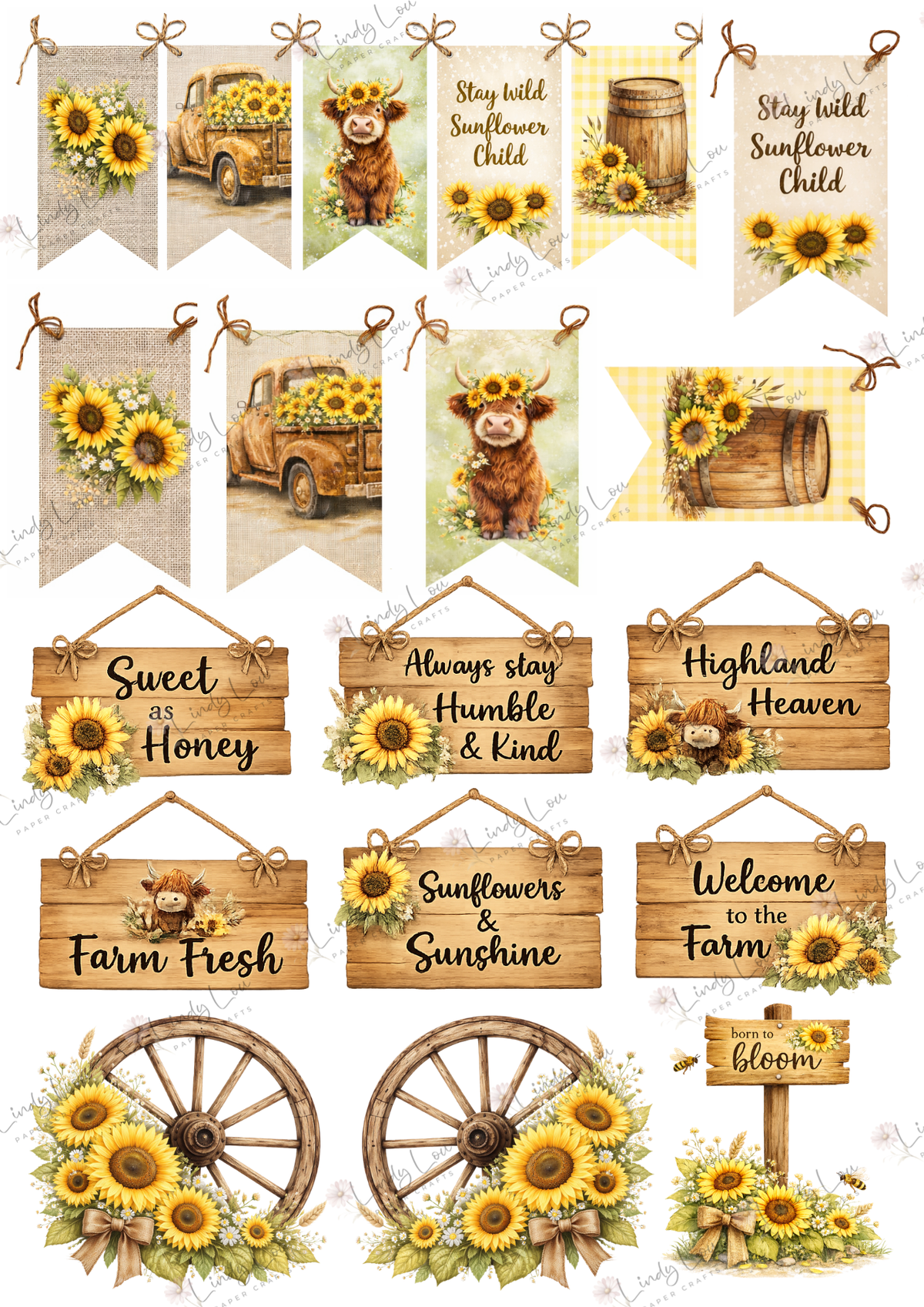 A4 Paper Collection - Sunshine & Moo