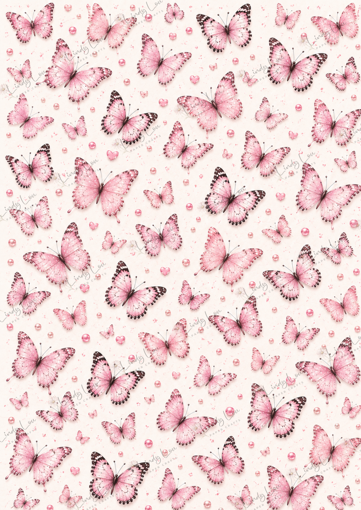 A4 Paper Pack - a Little bit of Pretty - Pink