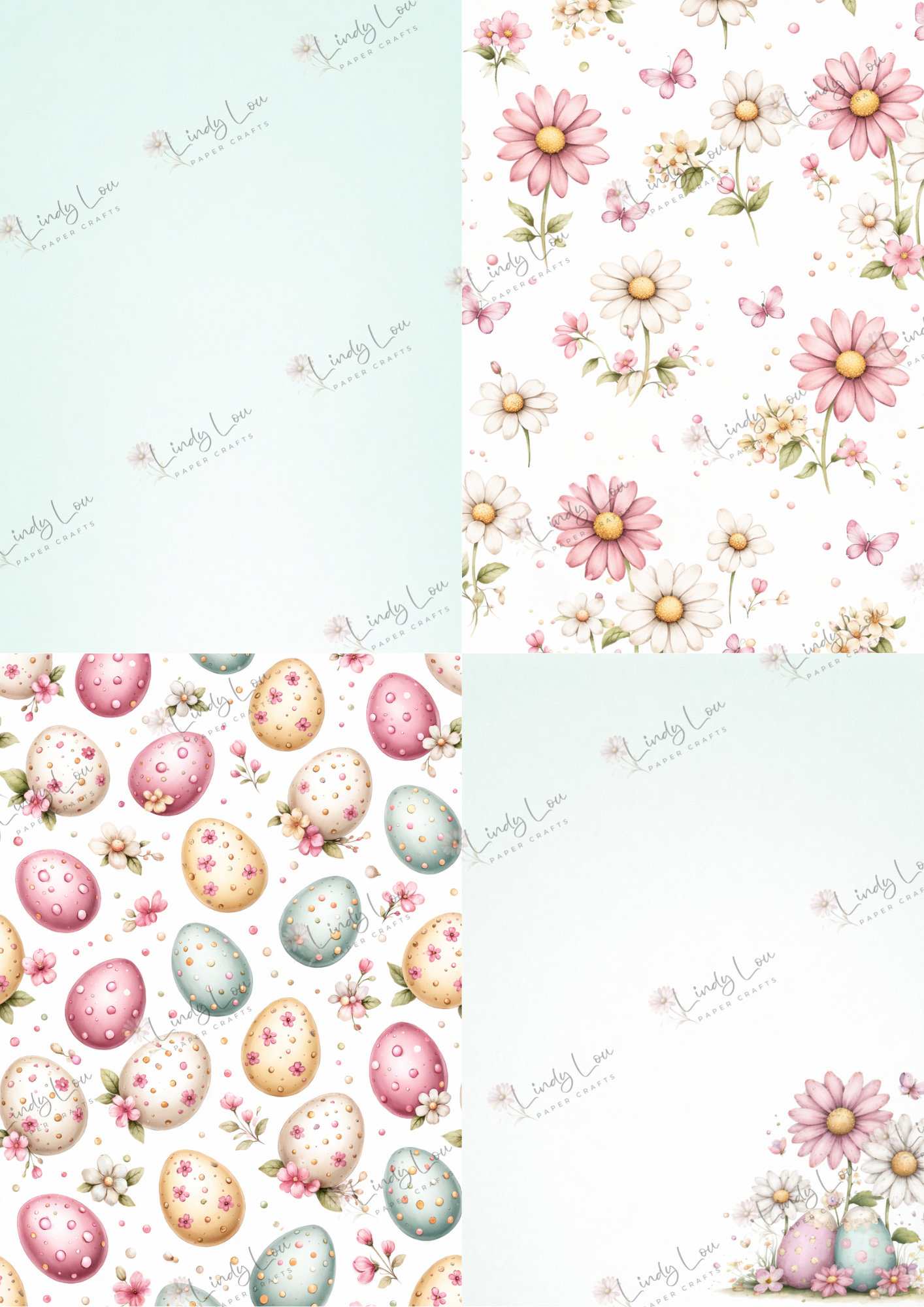 A6 Card Kit - Hoppy Easter