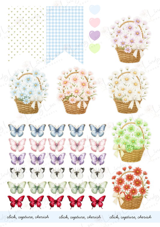 A4 Fussy Cut Sheets - Daisy Girls - Wings & Wildflowers
