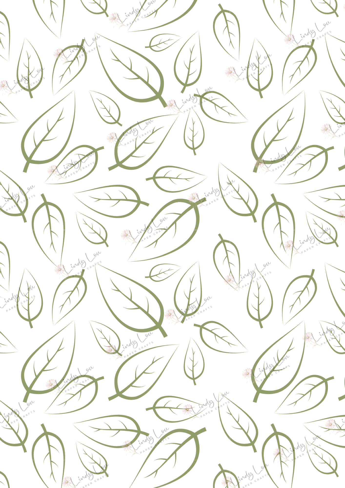 A4 Single Sheet - Tiptoe Through The Tulips - Leaf Dance