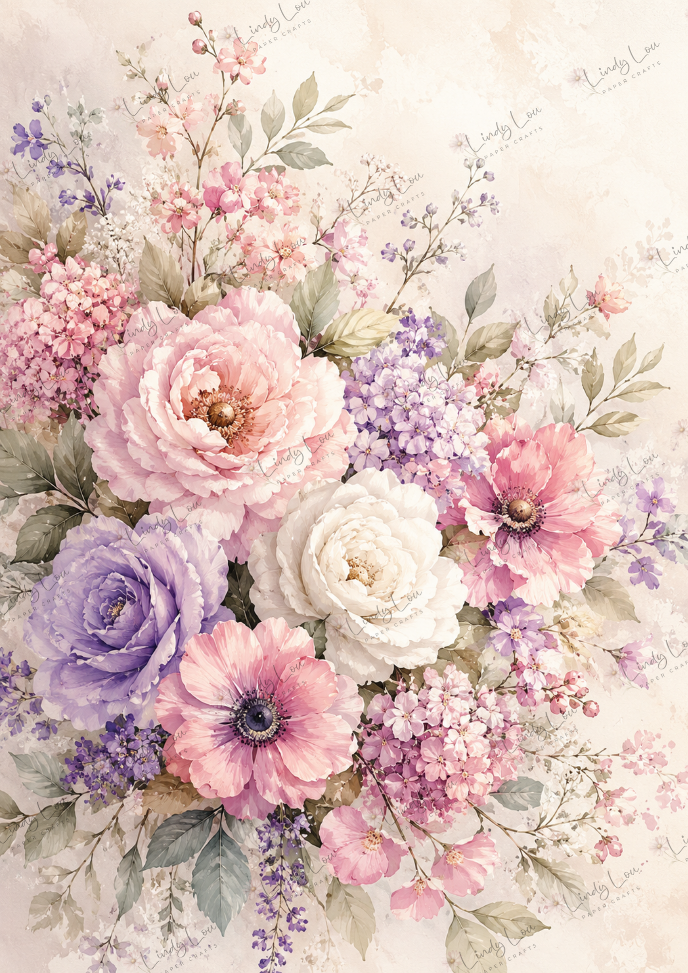 A4 Single Sheet - Blooming Grace - Blooming Grace