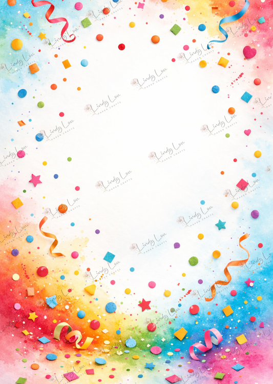 A4 Single Sheet - Birthday Giggles - Celebration Frame