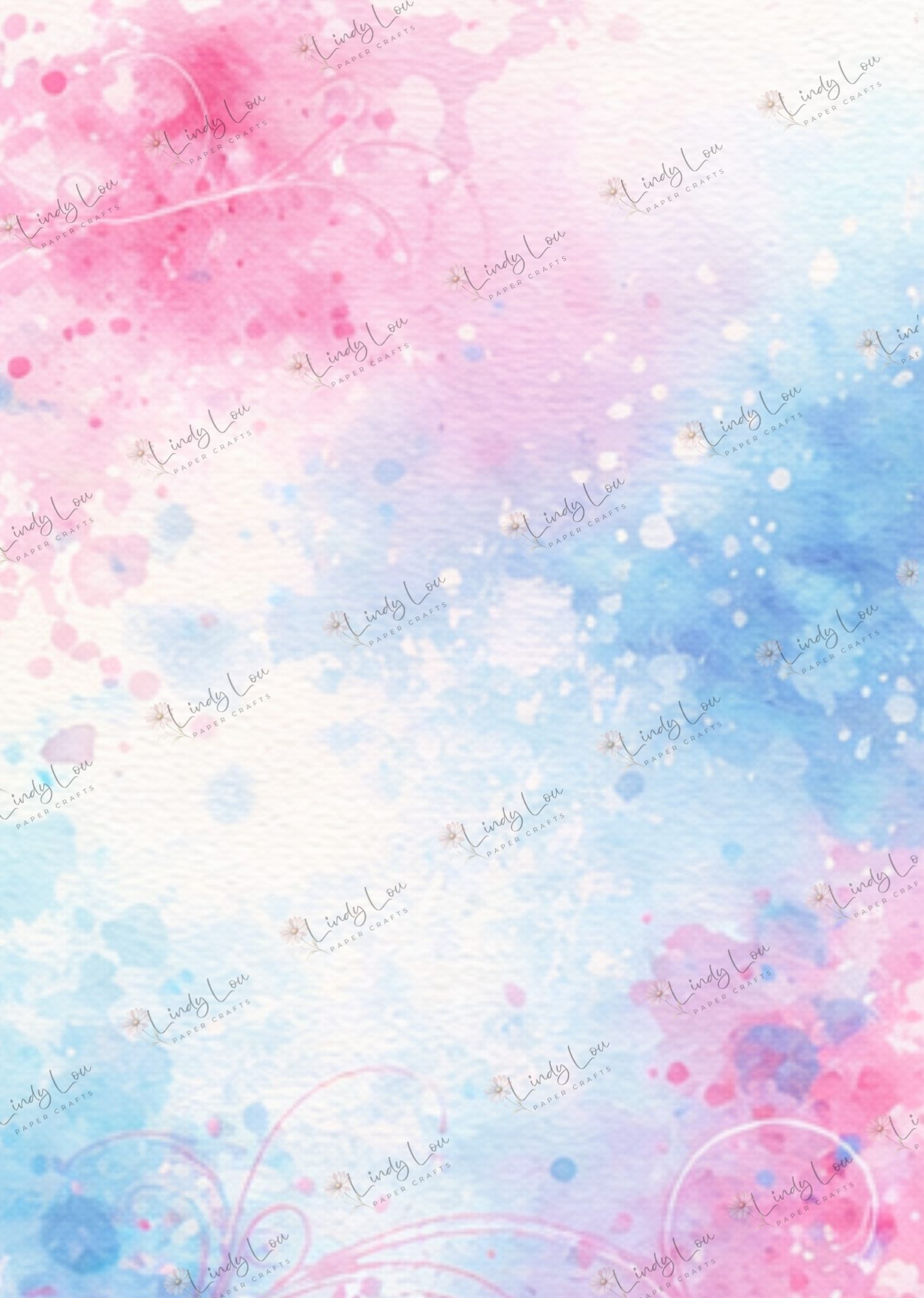 A4 Single Sheet - Absolutely Fabulous - Cotton Candy