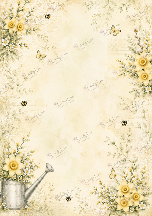 A4 Single Sheet - Mum's Daffodils - Daffodil Days