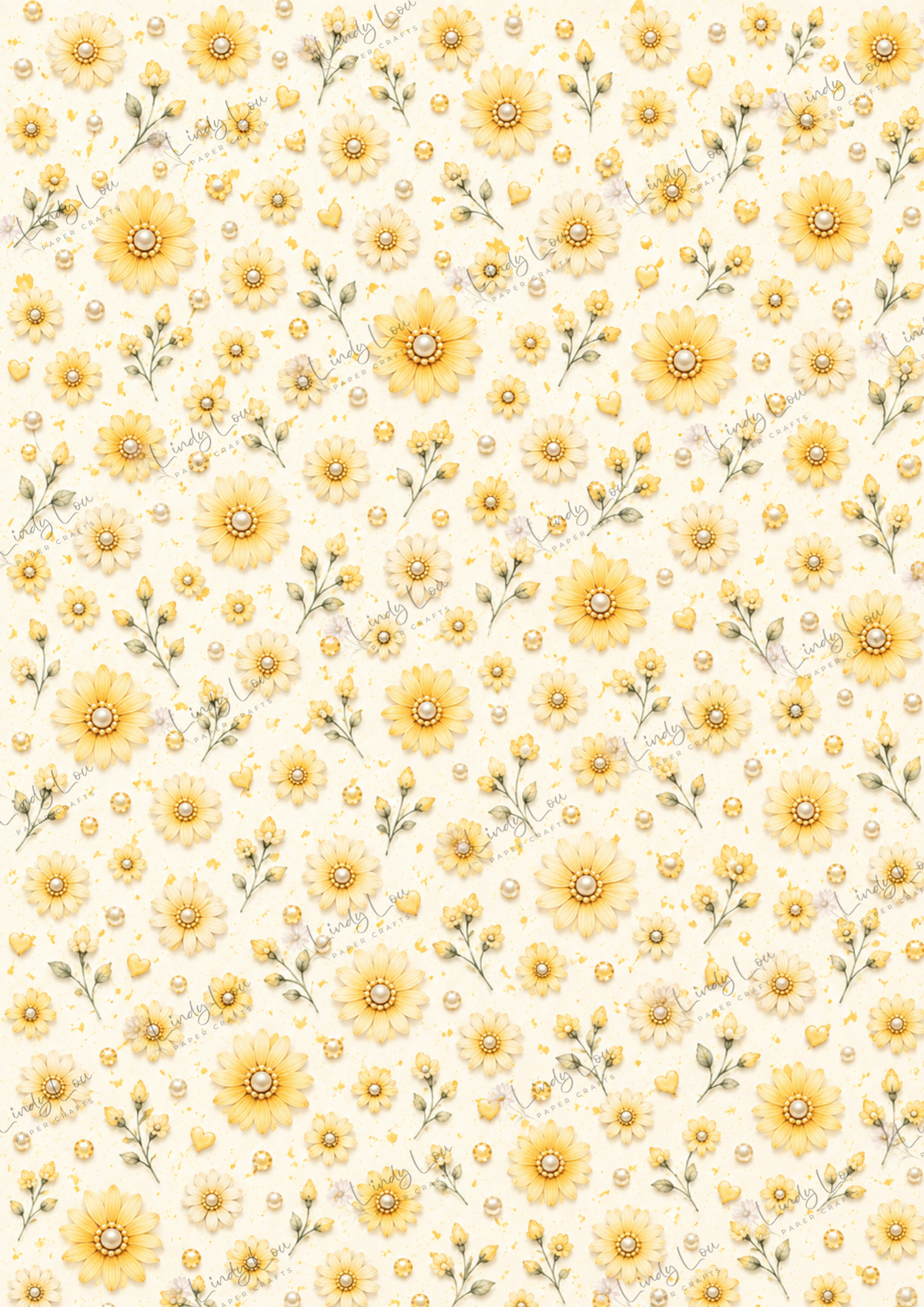 A4 Paper Pack - a Little bit of Pretty - Yellow