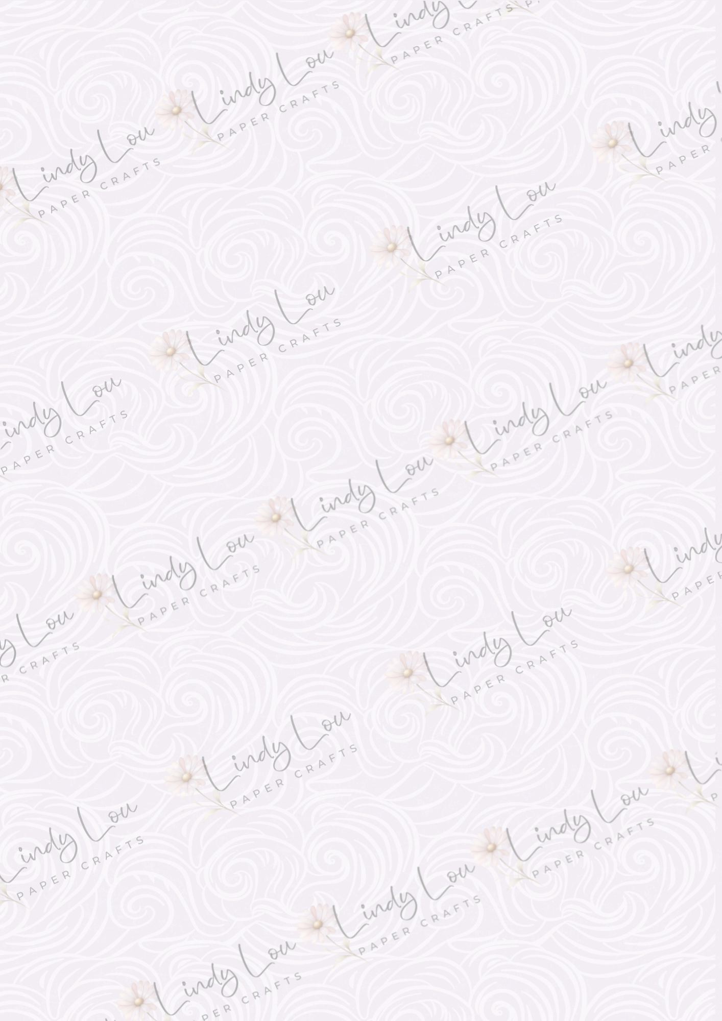 A4 Single Sheet - Tied with a Kiss -  Blush Whispers 2