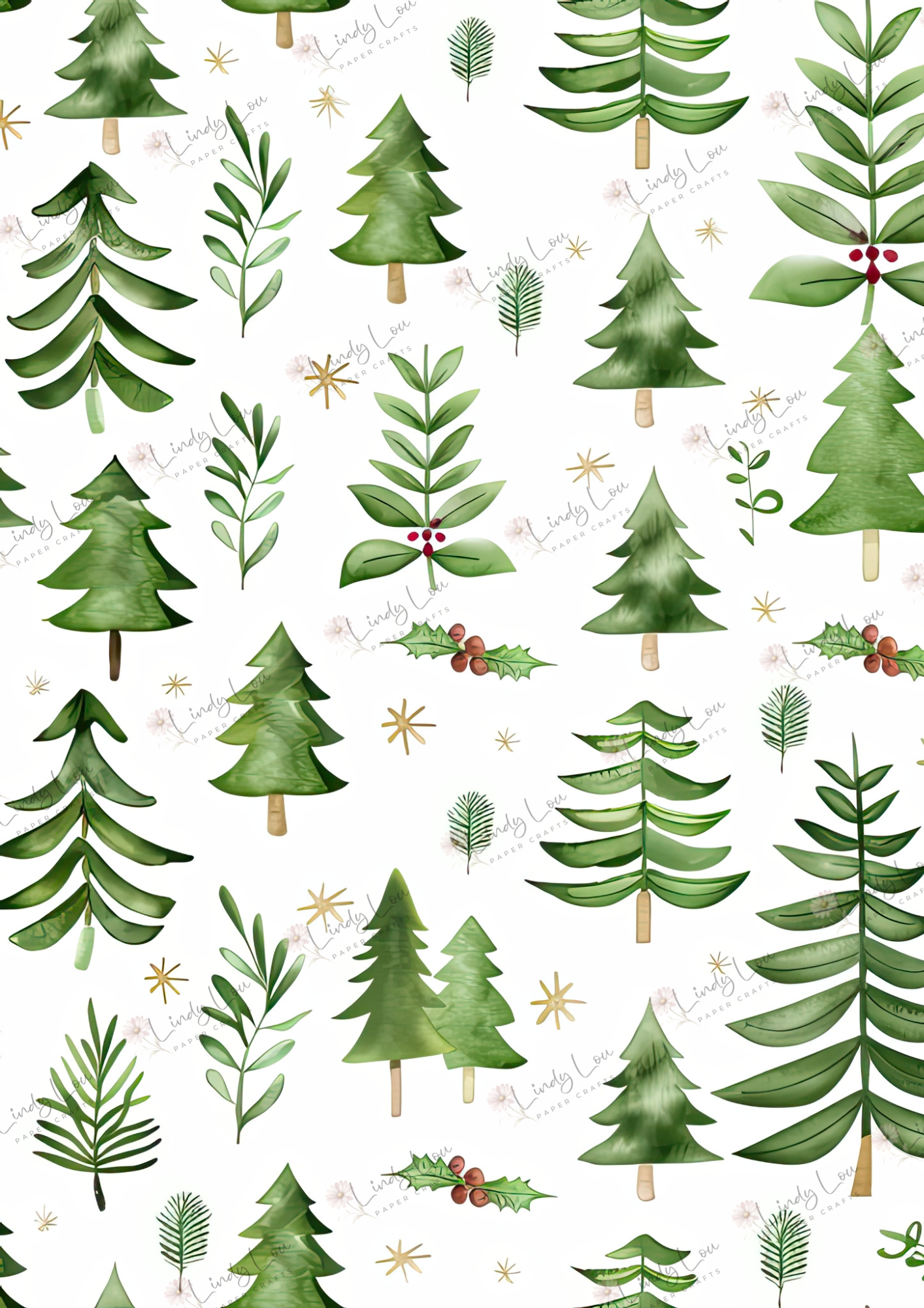 A4 Single Sheet - Aussie Christmas - O Christmas Tree