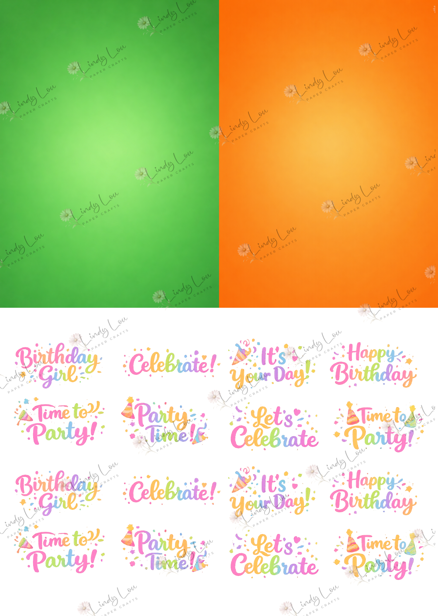 A6 Card Kit - Birthday Giggles
