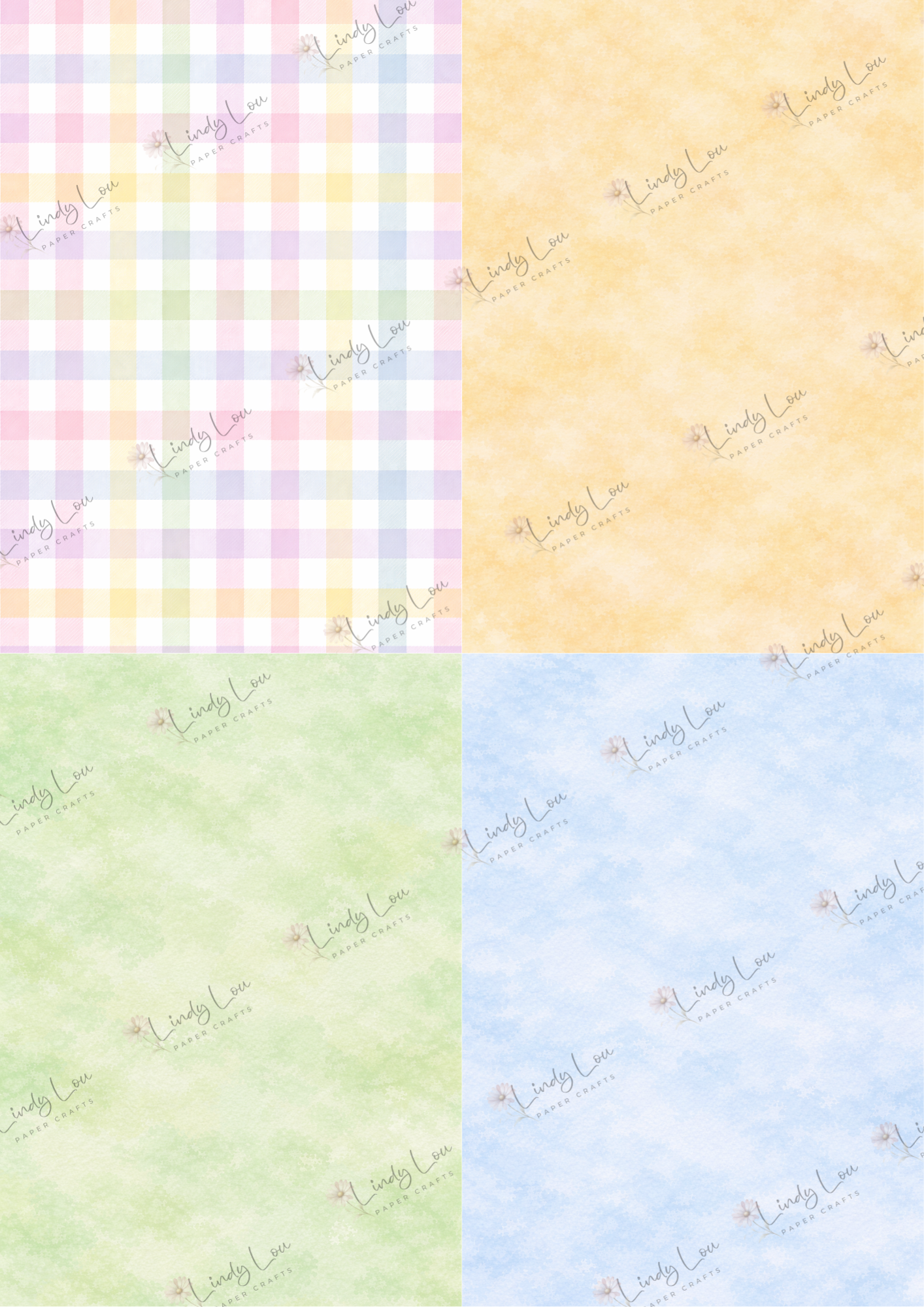 A6 Card Kit - Hoppy Easter