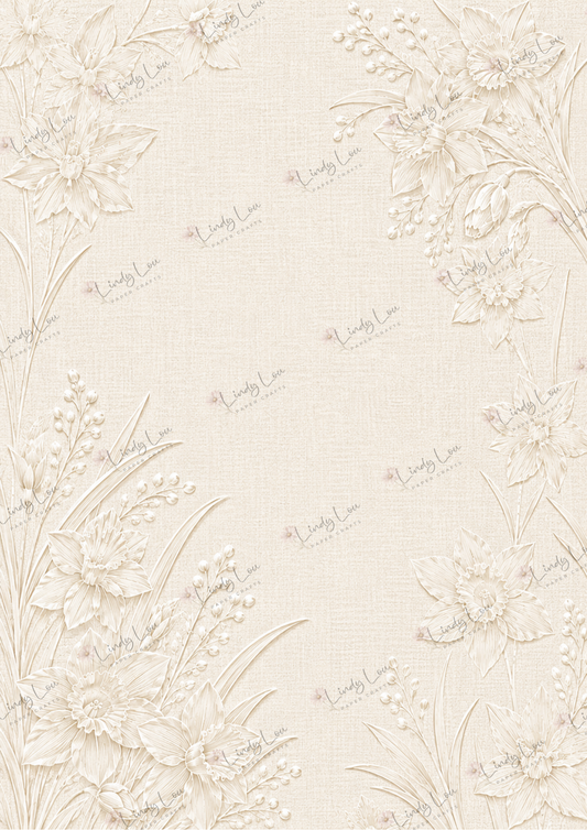 A4 Single Sheet - Mum's Daffodils - Daffodil Impressions