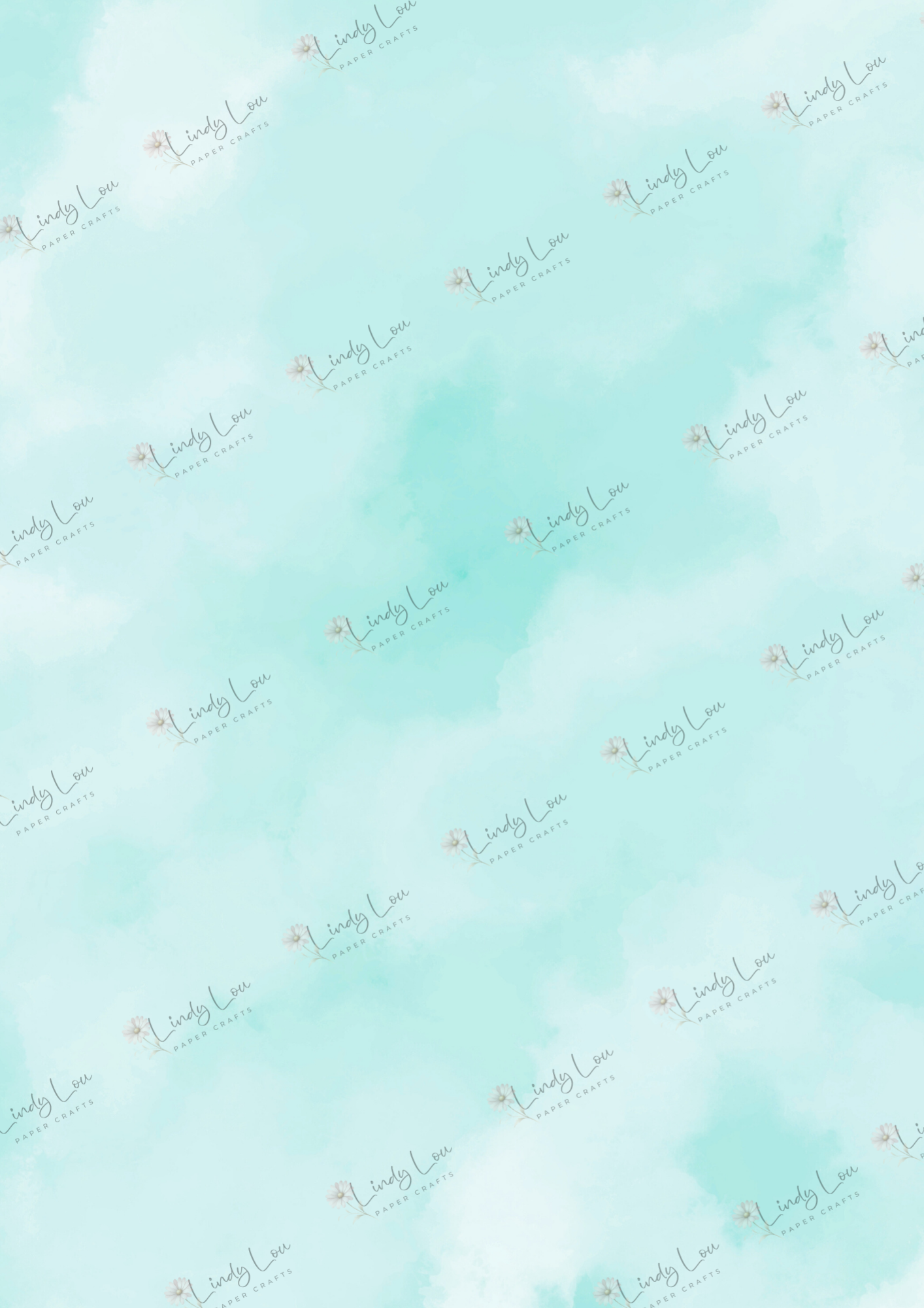 A4 Single Sheet - Beach Day Buddies -  Ocean Mist