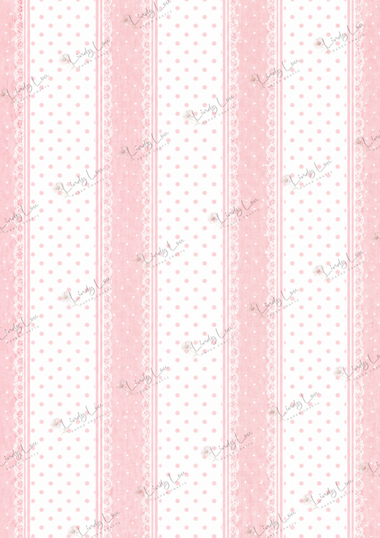 A4 Single Sheet - Daisy Girls - Pink Dot Delight