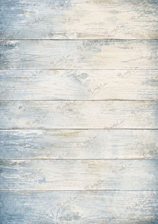 A4 Single Sheet - Gone Fishing - Sun Washed Planks