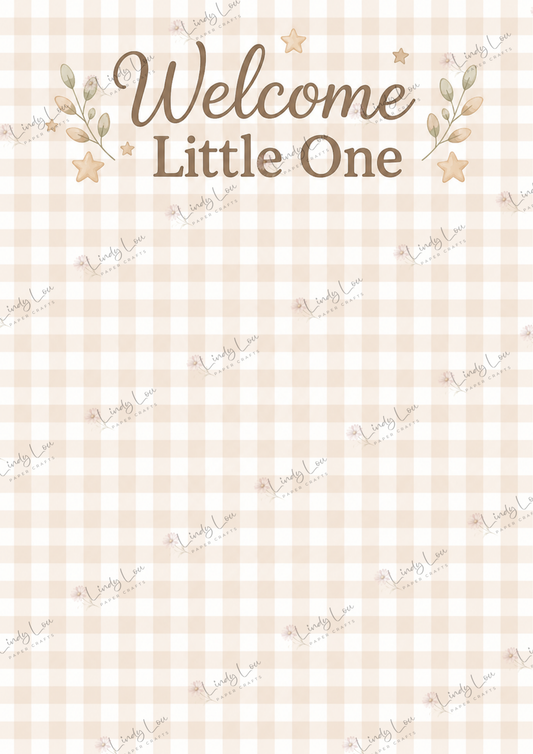 A4 Single Sheet - Boho Baby - Welcome Little One