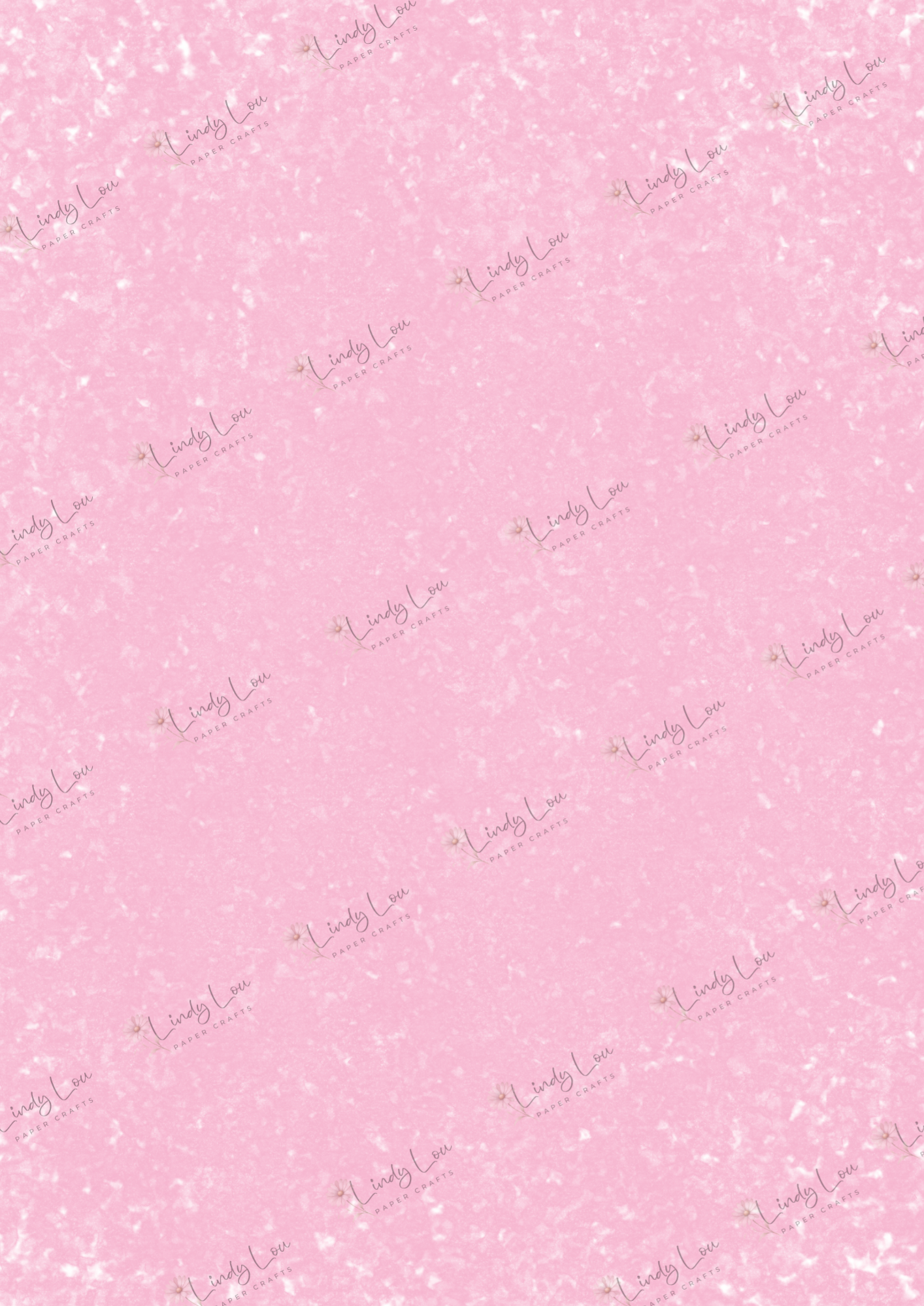 A4 Single Sheet - Pink Christmas - Sugarplum Frost