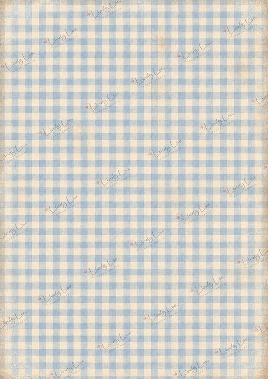 A4 Single Sheet - Country Cluckers - Farmhouse Gingham