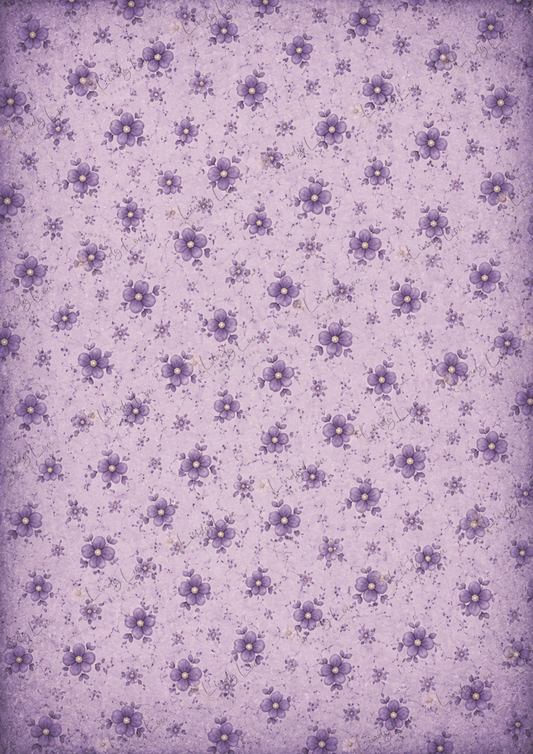 A4 Single Sheet - Goth Girl Dreams - Ghost Flower Garden