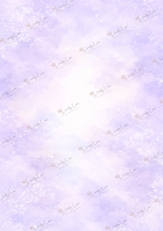 A4 Single Sheet - Bluebirds of Happiness - Lavender Dreams