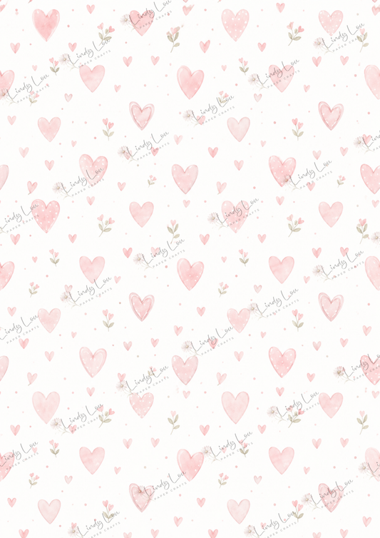 A4 Single Sheet - Daisy Girls - Pink Love