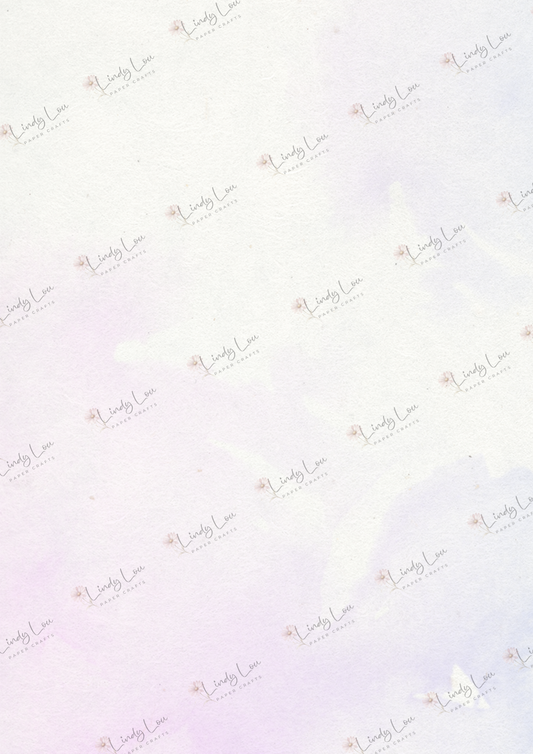 A4 Single Sheet - Teacup Garden - Lavender Dreams