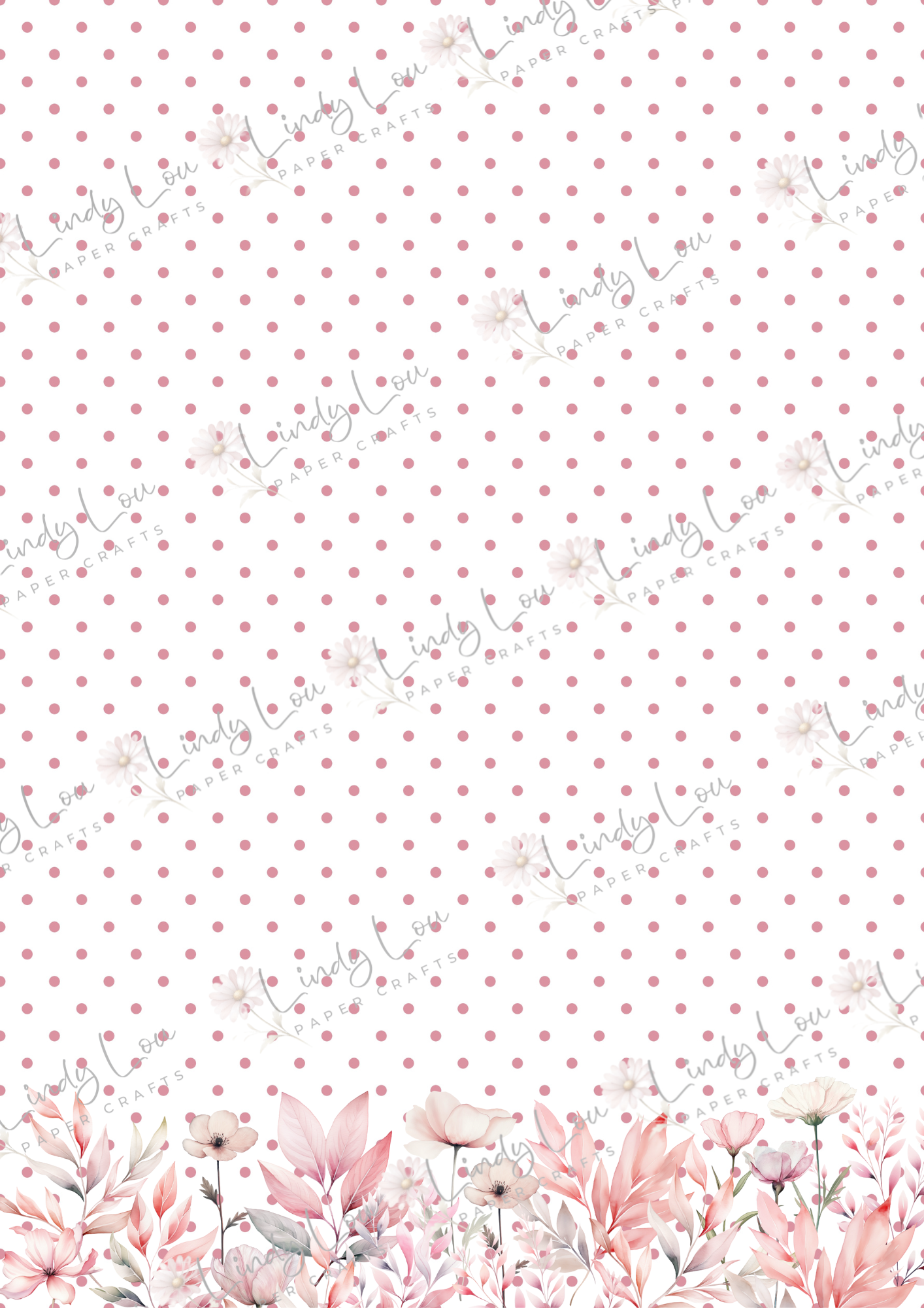 A4 Single Sheet - Sweet Baby Girl - Sugarplum