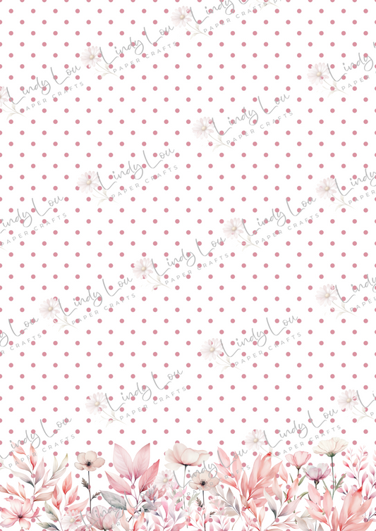 A4 Single Sheet - Sweet Baby Girl - Sugarplum