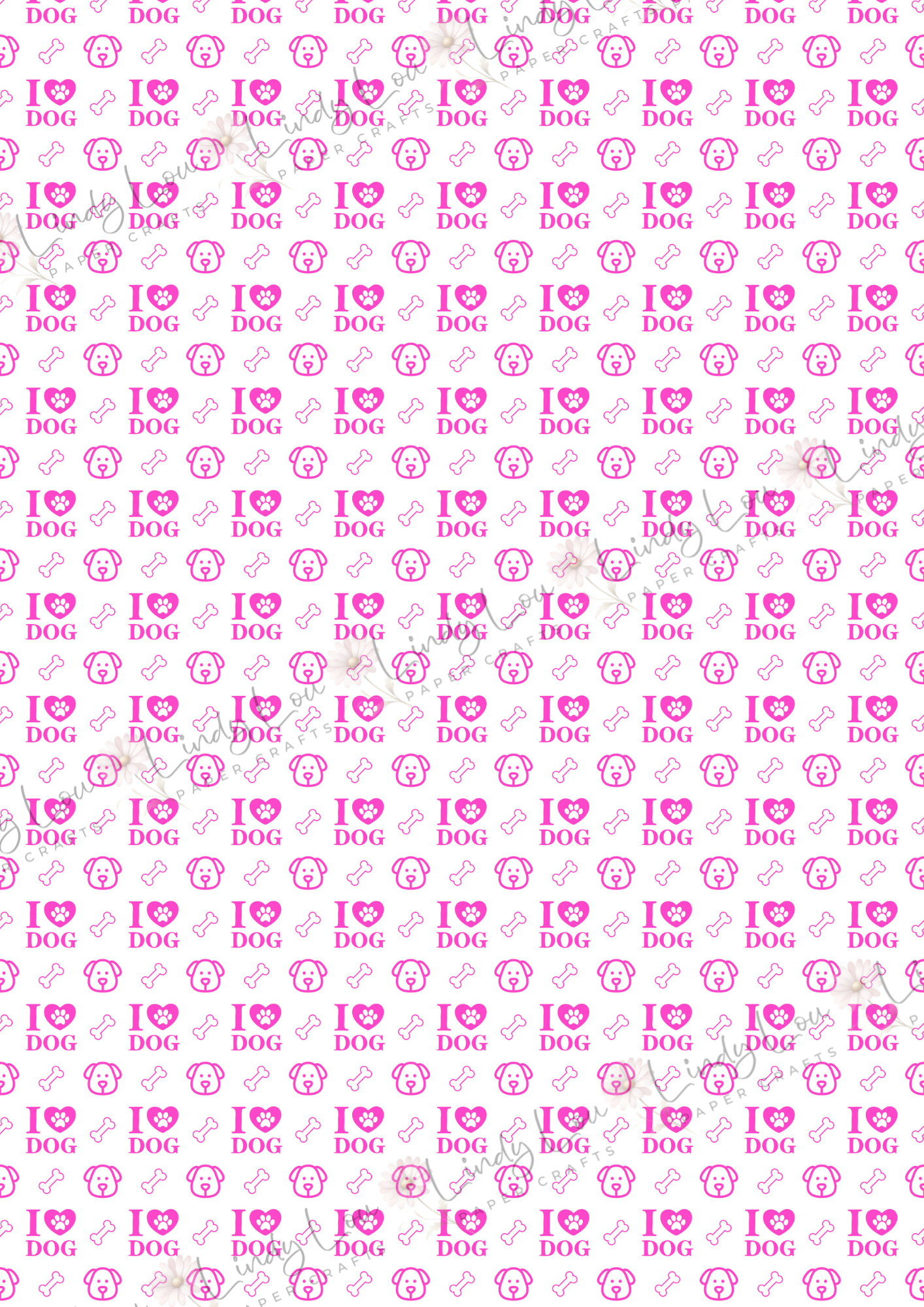 A4 Single Sheet - Pawsitively Adorable - Love my Puppy