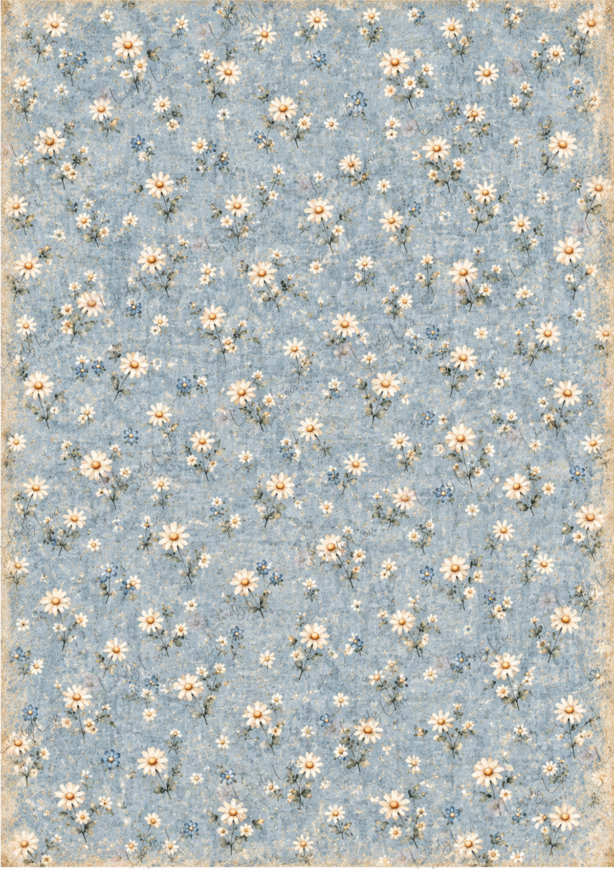 A4 Single Sheet - Country Cluckers - Farmhouse Daisies