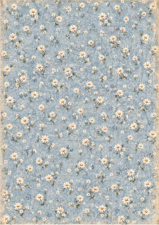 A4 Single Sheet - Country Cluckers - Farmhouse Daisies
