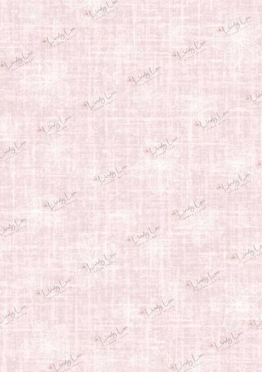 A4 Single Sheet - Softly Spoken -  Frangipani Hace Peach
