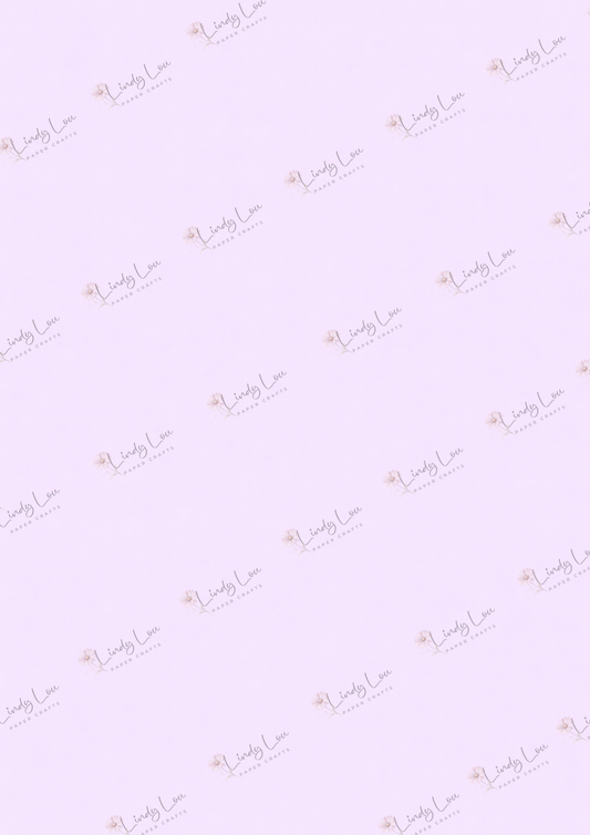 A4 Single Sheet - Bluebirds of Happiness - Lavender Haze