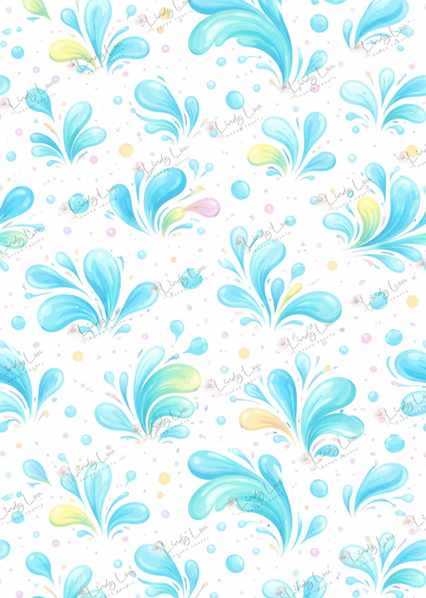 A4 Single Sheet - Surf's Up - Splash Zone