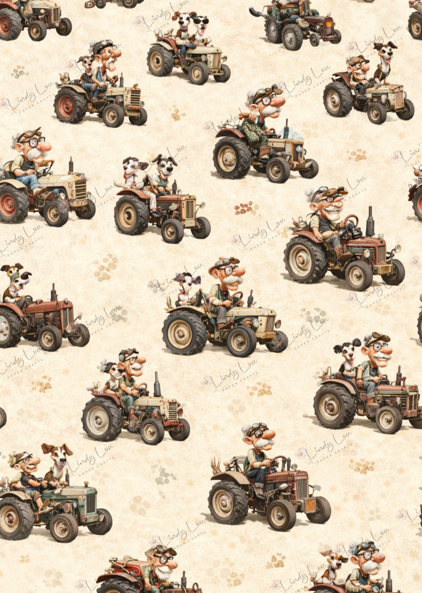 A4 Single Sheet - Grandpa's Joy Ride & Tractor Tales - Tractor Adventures