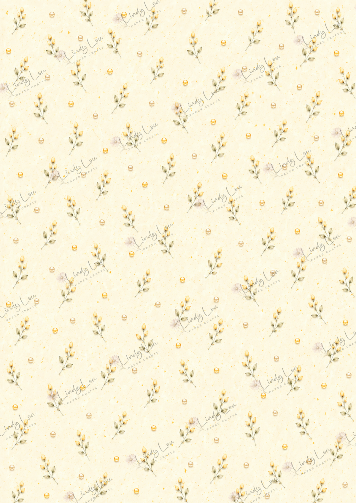 A4 Paper Pack - a Little bit of Pretty - Yellow
