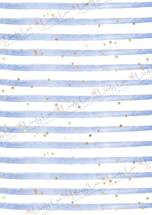 A4 Single Sheet - Butterfly Kisses & Quirky Wishes - Bluebell Breeze