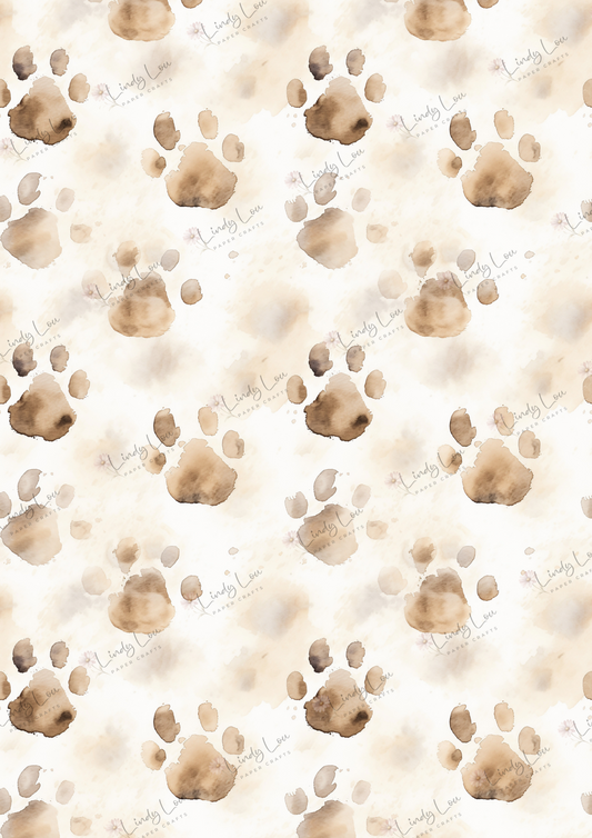 A4 Single Sheet - My Best Friend - Paws & Prints