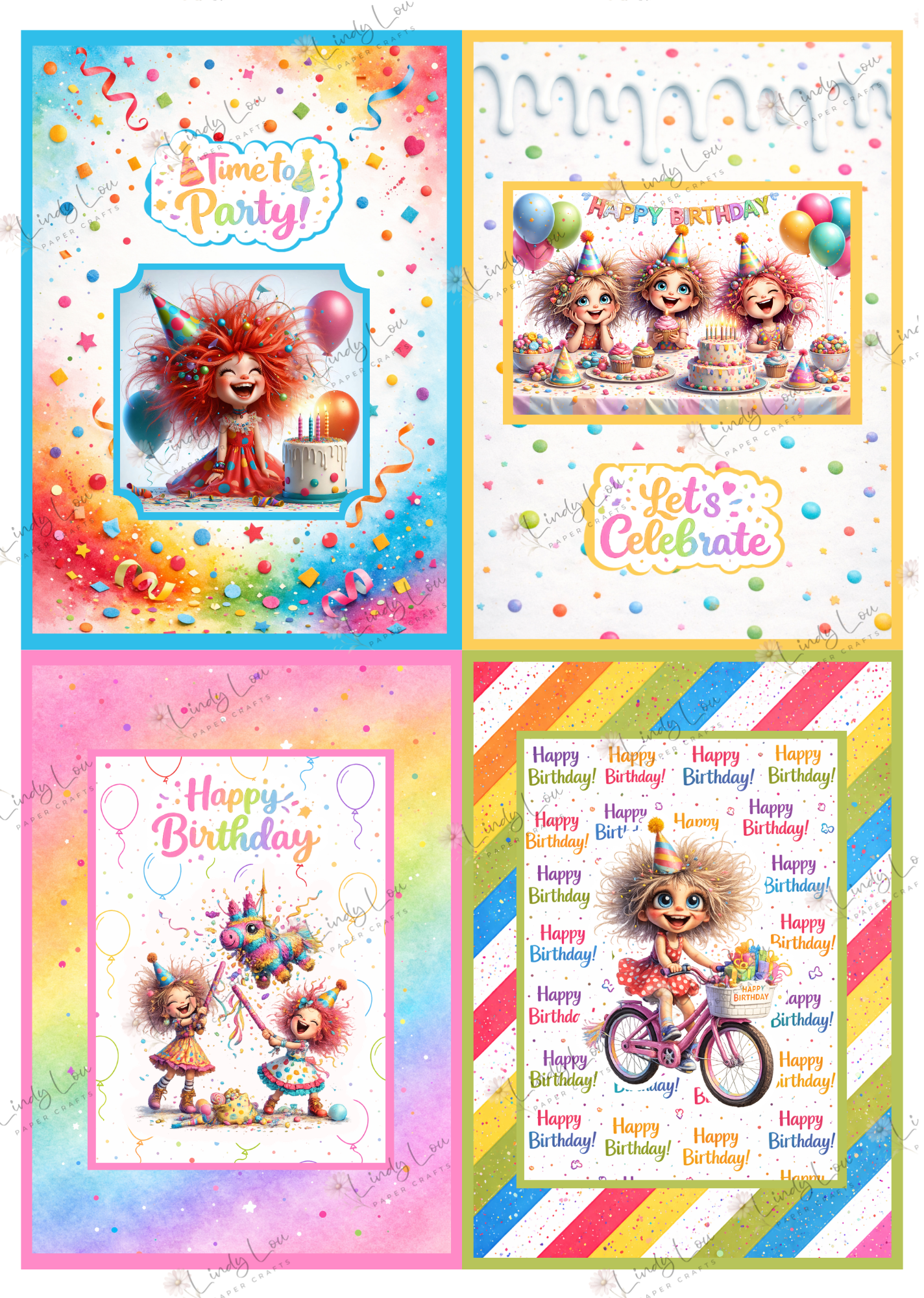 A6 Card Kit - Birthday Giggles